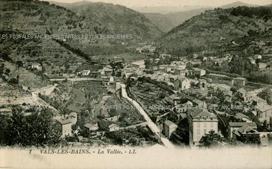 Cartes postales anciennes > CARTES POSTALES > carte postale ancienne > cartes-postales-ancienne.com Auvergne rhone alpes Ardeche Vals Les Bains