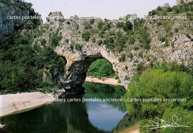 Cartes postales anciennes > CARTES POSTALES > carte postale ancienne > cartes-postales-ancienne.com Auvergne rhone alpes Ardeche Vallon Pont D Arc