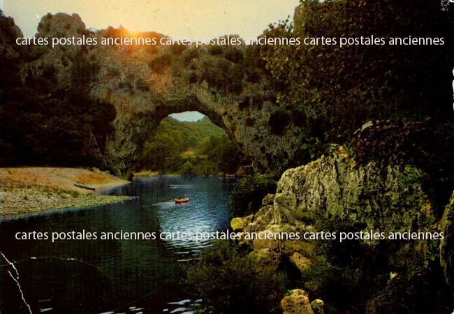 Cartes postales anciennes > CARTES POSTALES > carte postale ancienne > cartes-postales-ancienne.com Auvergne rhone alpes Ardeche Vallon Pont D Arc