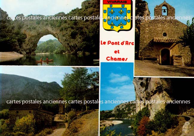 Cartes postales anciennes > CARTES POSTALES > carte postale ancienne > cartes-postales-ancienne.com Auvergne rhone alpes Ardeche Vallon Pont D Arc