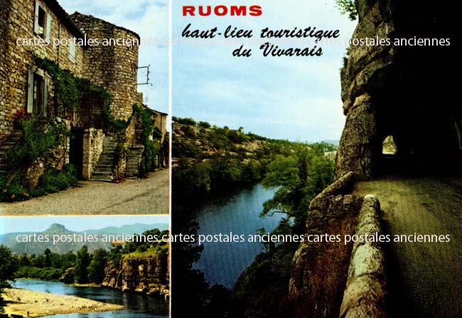 Cartes postales anciennes > CARTES POSTALES > carte postale ancienne > cartes-postales-ancienne.com Auvergne rhone alpes Ardeche Ruoms