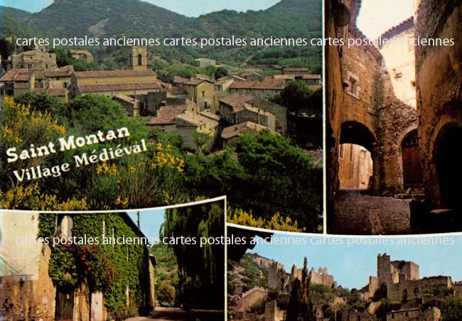 Cartes postales anciennes > CARTES POSTALES > carte postale ancienne > cartes-postales-ancienne.com Auvergne rhone alpes Ardeche Saint Montant