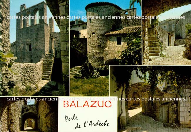 Cartes postales anciennes > CARTES POSTALES > carte postale ancienne > cartes-postales-ancienne.com Auvergne rhone alpes Ardeche Balazuc