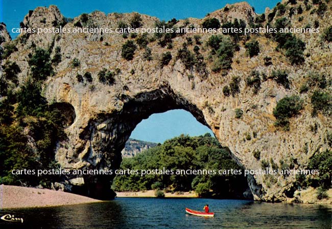 Cartes postales anciennes > CARTES POSTALES > carte postale ancienne > cartes-postales-ancienne.com Auvergne rhone alpes Ardeche Vallon Pont D Arc