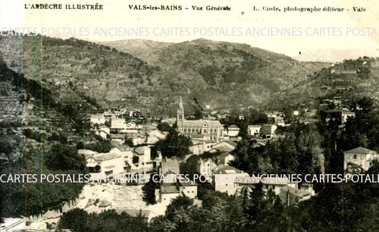 Cartes postales anciennes > CARTES POSTALES > carte postale ancienne > cartes-postales-ancienne.com Auvergne rhone alpes Ardeche Vals Les Bains