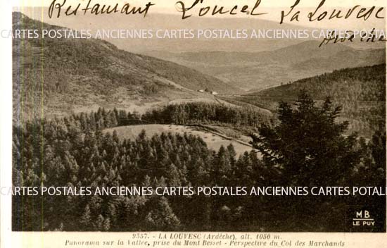 Cartes postales anciennes > CARTES POSTALES > carte postale ancienne > cartes-postales-ancienne.com Ardeche 07 Lalouvesc