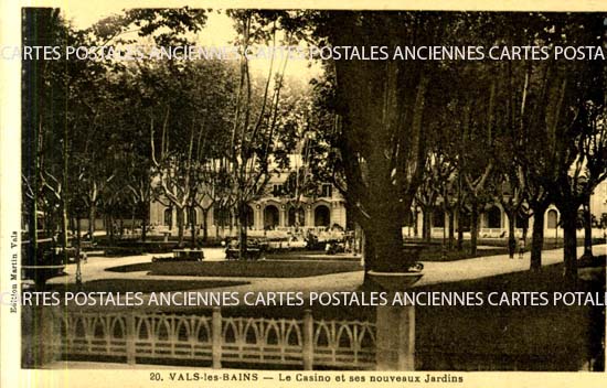 Cartes postales anciennes > CARTES POSTALES > carte postale ancienne > cartes-postales-ancienne.com Ardeche 07 Vals Les Bains