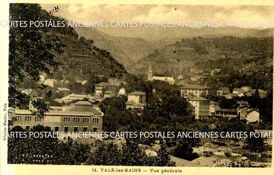 Cartes postales anciennes > CARTES POSTALES > carte postale ancienne > cartes-postales-ancienne.com Auvergne rhone alpes Ardeche Vals Les Bains