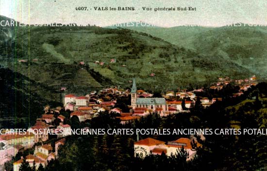 Cartes postales anciennes > CARTES POSTALES > carte postale ancienne > cartes-postales-ancienne.com Auvergne rhone alpes Ardeche Vals Les Bains