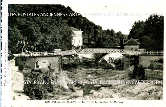 Cartes postales anciennes > CARTES POSTALES > carte postale ancienne > cartes-postales-ancienne.com Auvergne rhone alpes Ardeche Vals Les Bains