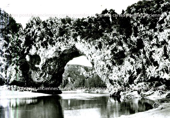 Cartes postales anciennes > CARTES POSTALES > carte postale ancienne > cartes-postales-ancienne.com Auvergne rhone alpes Ardeche Vallon Pont D Arc