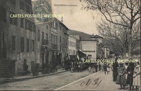 Cartes postales anciennes > CARTES POSTALES > carte postale ancienne > cartes-postales-ancienne.com Auvergne rhone alpes Ardeche Serrieres