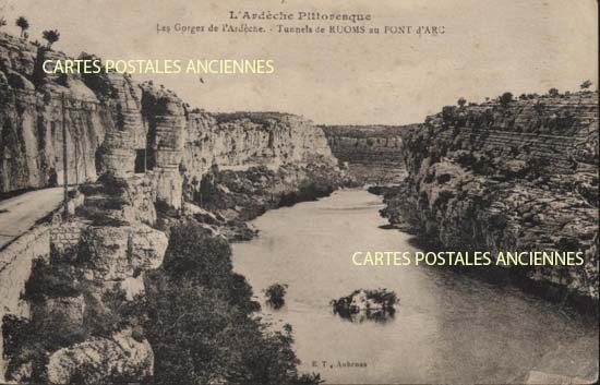 Cartes postales anciennes > CARTES POSTALES > carte postale ancienne > cartes-postales-ancienne.com Auvergne rhone alpes Ardeche Ruoms