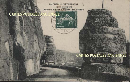 Cartes postales anciennes > CARTES POSTALES > carte postale ancienne > cartes-postales-ancienne.com Auvergne rhone alpes Ardeche Ruoms