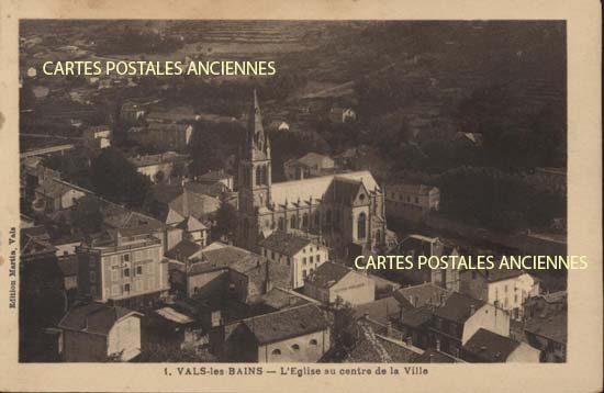 Cartes postales anciennes > CARTES POSTALES > carte postale ancienne > cartes-postales-ancienne.com Auvergne rhone alpes Ardeche Vals Les Bains