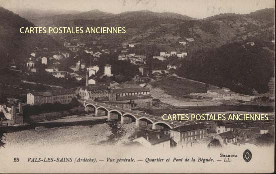 Cartes postales anciennes > CARTES POSTALES > carte postale ancienne > cartes-postales-ancienne.com Auvergne rhone alpes Ardeche Vals Les Bains