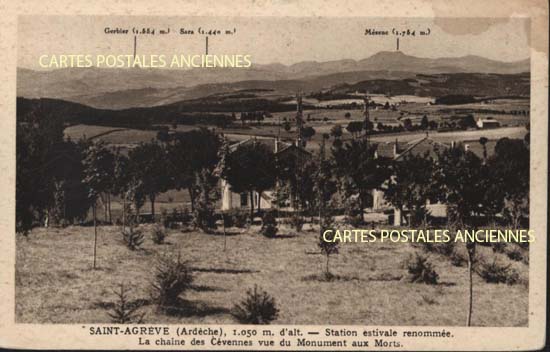 Cartes postales anciennes > CARTES POSTALES > carte postale ancienne > cartes-postales-ancienne.com Ardeche 07 Saint Agreve