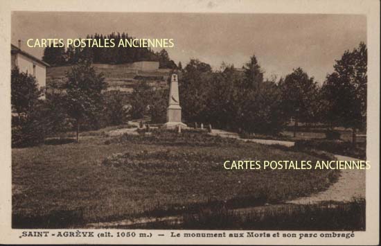 Cartes postales anciennes > CARTES POSTALES > carte postale ancienne > cartes-postales-ancienne.com Auvergne rhone alpes Ardeche Saint Agreve