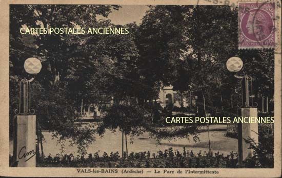 Cartes postales anciennes > CARTES POSTALES > carte postale ancienne > cartes-postales-ancienne.com Auvergne rhone alpes Ardeche Vals Les Bains