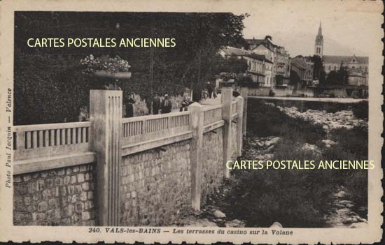 Cartes postales anciennes > CARTES POSTALES > carte postale ancienne > cartes-postales-ancienne.com Auvergne rhone alpes Ardeche Vals Les Bains