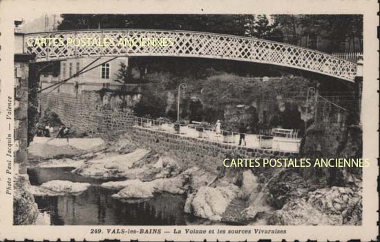 Cartes postales anciennes > CARTES POSTALES > carte postale ancienne > cartes-postales-ancienne.com Auvergne rhone alpes Ardeche Vals Les Bains