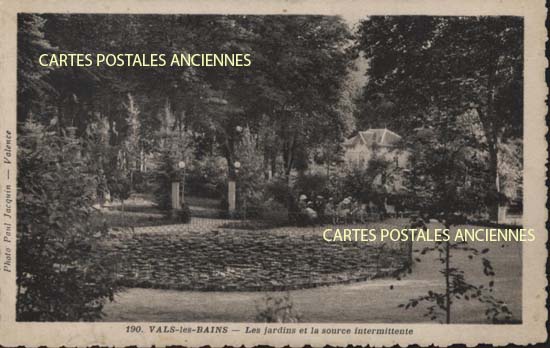 Cartes postales anciennes > CARTES POSTALES > carte postale ancienne > cartes-postales-ancienne.com Auvergne rhone alpes Ardeche Vals Les Bains