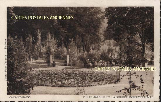 Cartes postales anciennes > CARTES POSTALES > carte postale ancienne > cartes-postales-ancienne.com Auvergne rhone alpes Ardeche Vals Les Bains