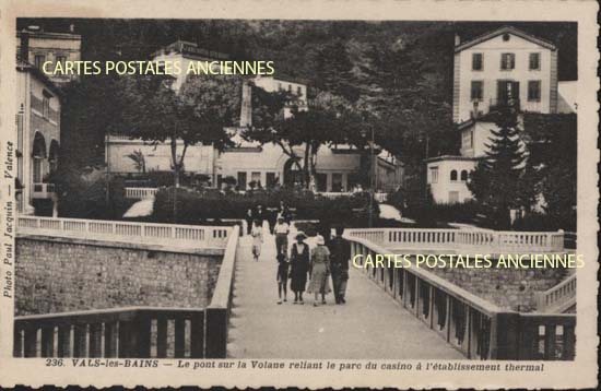 Cartes postales anciennes > CARTES POSTALES > carte postale ancienne > cartes-postales-ancienne.com Auvergne rhone alpes Ardeche Vals Les Bains