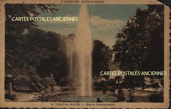 Cartes postales anciennes > CARTES POSTALES > carte postale ancienne > cartes-postales-ancienne.com Auvergne rhone alpes Ardeche Vals Les Bains