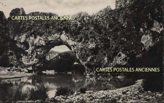 Cartes postales anciennes > CARTES POSTALES > carte postale ancienne > cartes-postales-ancienne.com Auvergne rhone alpes Ardeche Vallon Pont D Arc