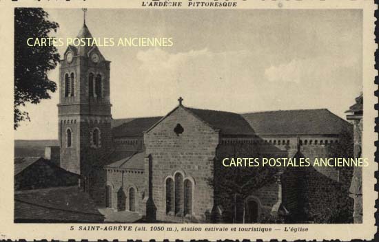 Cartes postales anciennes > CARTES POSTALES > carte postale ancienne > cartes-postales-ancienne.com Auvergne rhone alpes Ardeche Saint Agreve