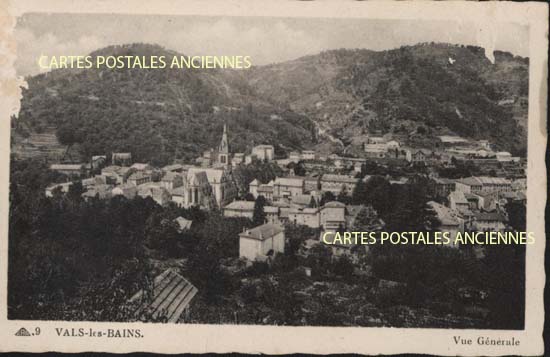 Cartes postales anciennes > CARTES POSTALES > carte postale ancienne > cartes-postales-ancienne.com Auvergne rhone alpes Ardeche Vals Les Bains