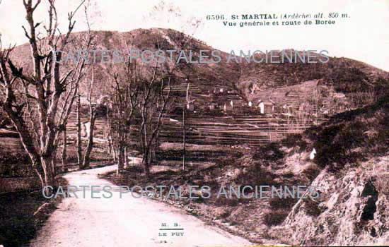 Cartes postales anciennes > CARTES POSTALES > carte postale ancienne > cartes-postales-ancienne.com Auvergne rhone alpes Ardeche Saint Martial