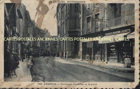 Cartes postales anciennes > CARTES POSTALES > carte postale ancienne > cartes-postales-ancienne.com Auvergne rhone alpes Ardeche Aubenas