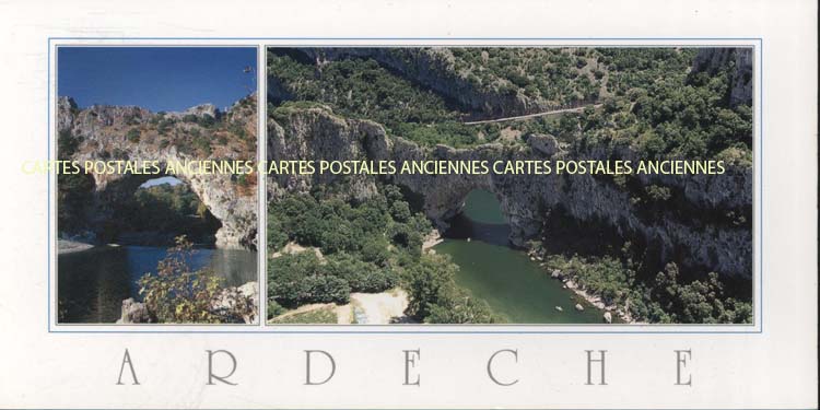 Cartes postales anciennes > CARTES POSTALES > carte postale ancienne > cartes-postales-ancienne.com Auvergne rhone alpes Ardeche Vallon Pont D Arc