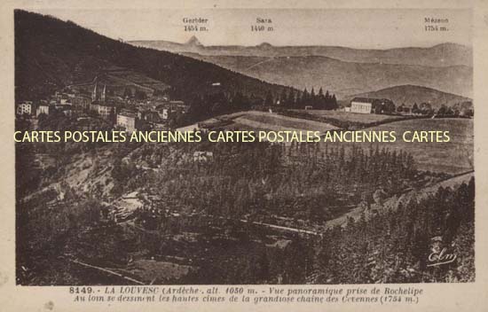 Cartes postales anciennes > CARTES POSTALES > carte postale ancienne > cartes-postales-ancienne.com Auvergne rhone alpes Ardeche Lalouvesc