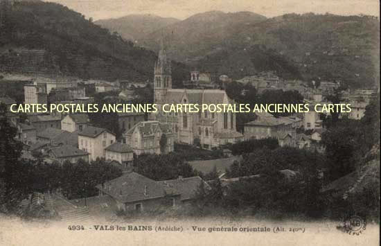 Cartes postales anciennes > CARTES POSTALES > carte postale ancienne > cartes-postales-ancienne.com Auvergne rhone alpes Ardeche Vals Les Bains