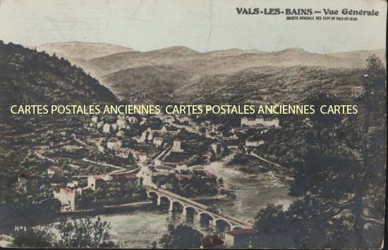 Cartes postales anciennes > CARTES POSTALES > carte postale ancienne > cartes-postales-ancienne.com Auvergne rhone alpes Ardeche Vals Les Bains