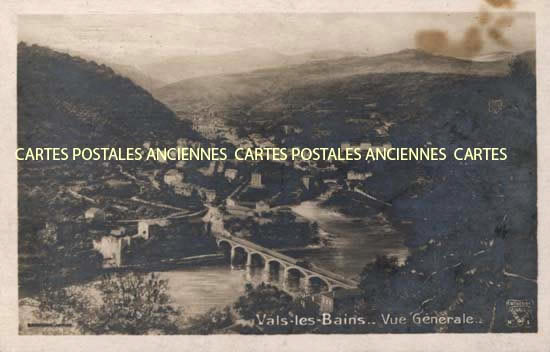 Cartes postales anciennes > CARTES POSTALES > carte postale ancienne > cartes-postales-ancienne.com Auvergne rhone alpes Ardeche Vals Les Bains