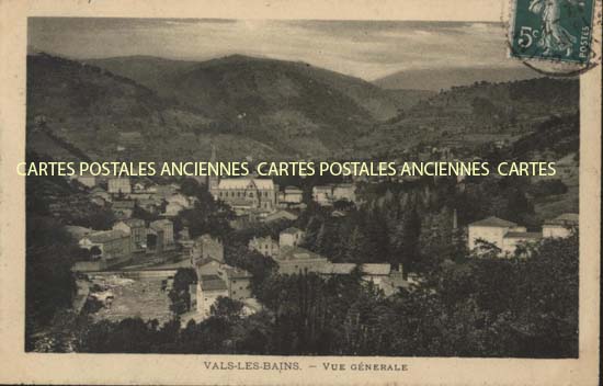 Cartes postales anciennes > CARTES POSTALES > carte postale ancienne > cartes-postales-ancienne.com Auvergne rhone alpes Ardeche Vals Les Bains