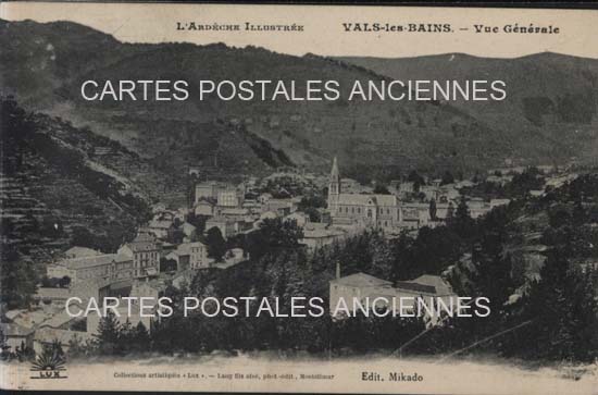 Cartes postales anciennes > CARTES POSTALES > carte postale ancienne > cartes-postales-ancienne.com Auvergne rhone alpes Ardeche Vals Les Bains