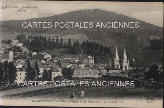 Cartes postales anciennes > CARTES POSTALES > carte postale ancienne > cartes-postales-ancienne.com Auvergne rhone alpes Ardeche Lalouvesc