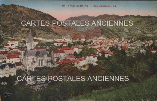 Cartes postales anciennes > CARTES POSTALES > carte postale ancienne > cartes-postales-ancienne.com Auvergne rhone alpes Ardeche Vals Les Bains