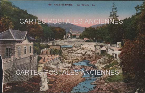 Cartes postales anciennes > CARTES POSTALES > carte postale ancienne > cartes-postales-ancienne.com Auvergne rhone alpes Ardeche Vals Les Bains