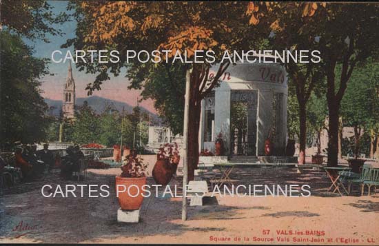 Cartes postales anciennes > CARTES POSTALES > carte postale ancienne > cartes-postales-ancienne.com Auvergne rhone alpes Ardeche Vals Les Bains