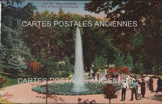 Cartes postales anciennes > CARTES POSTALES > carte postale ancienne > cartes-postales-ancienne.com Auvergne rhone alpes Ardeche Vals Les Bains