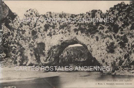 Cartes postales anciennes > CARTES POSTALES > carte postale ancienne > cartes-postales-ancienne.com Auvergne rhone alpes Ardeche Vallon Pont D Arc