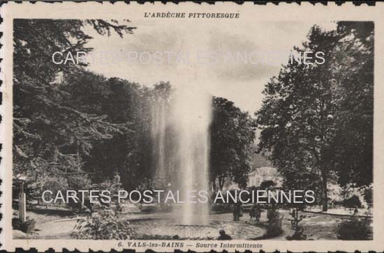 Cartes postales anciennes > CARTES POSTALES > carte postale ancienne > cartes-postales-ancienne.com Auvergne rhone alpes Ardeche Vals Les Bains