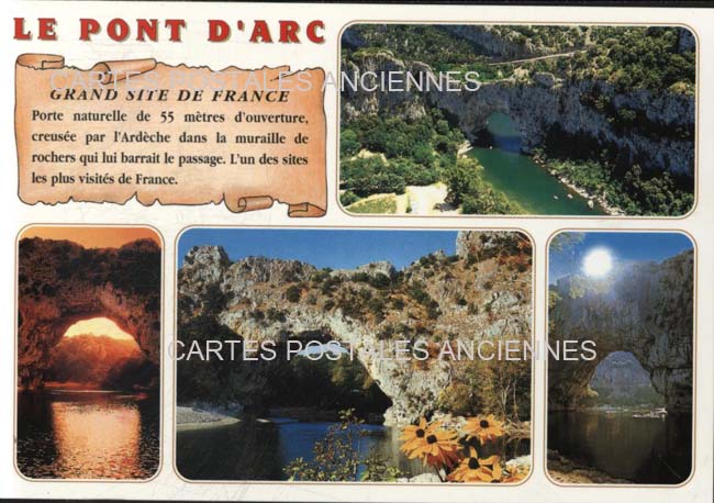 Cartes postales anciennes > CARTES POSTALES > carte postale ancienne > cartes-postales-ancienne.com Auvergne rhone alpes Ardeche Vallon Pont D Arc