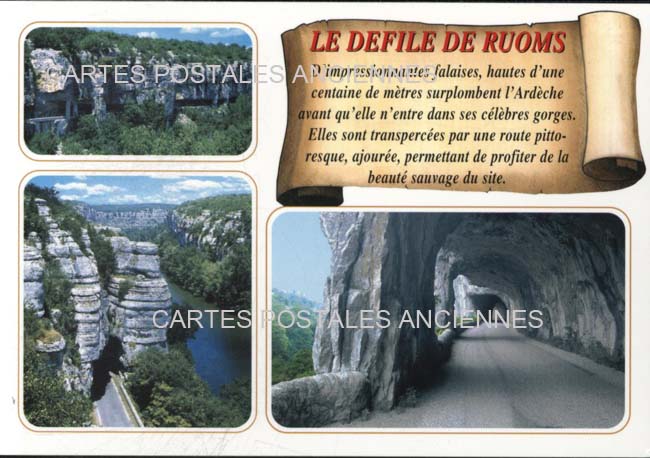 Cartes postales anciennes > CARTES POSTALES > carte postale ancienne > cartes-postales-ancienne.com Auvergne rhone alpes Ardeche Ruoms